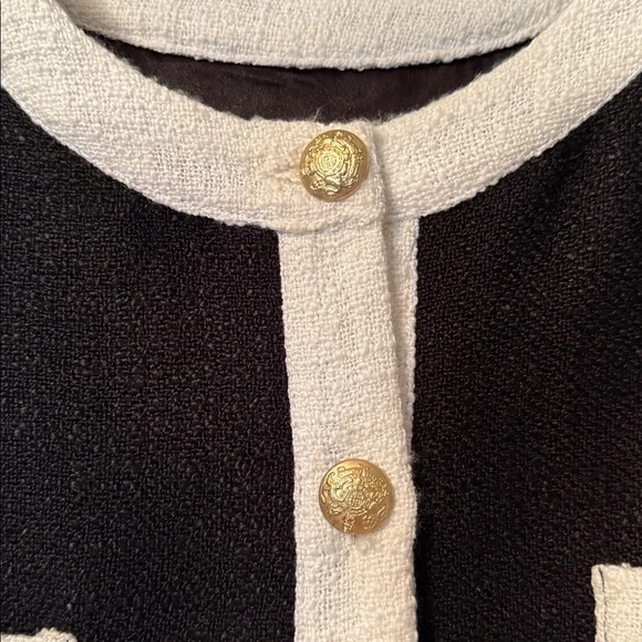 Anthropologie Black and White Jacket - Picture 3 of 5